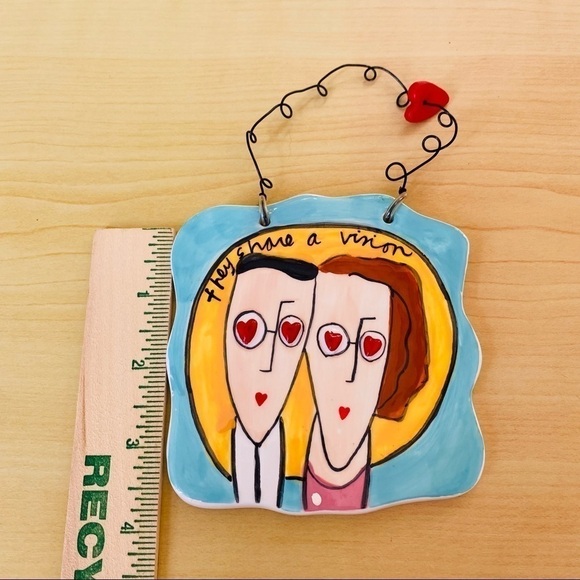 Sandra Magnasum for Silvestri "They share a vision" wall hanging - Picture 8 of 10